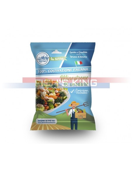 Minestrone 18 Verdure AMARE Surgelato Confezione Da 750 Gr