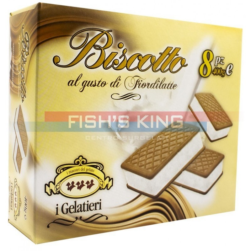 Gelato Biscotto Fior di Latte Confezione Da 400...