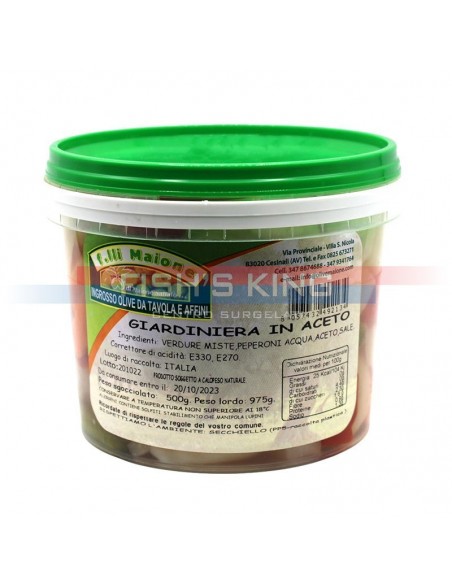 Giardiniera In Aceto Confezione Da 500 Gr