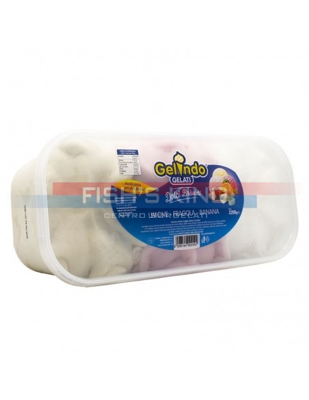 Gelato Limone Fragola E Banana Confezione Da 2,200 Kg