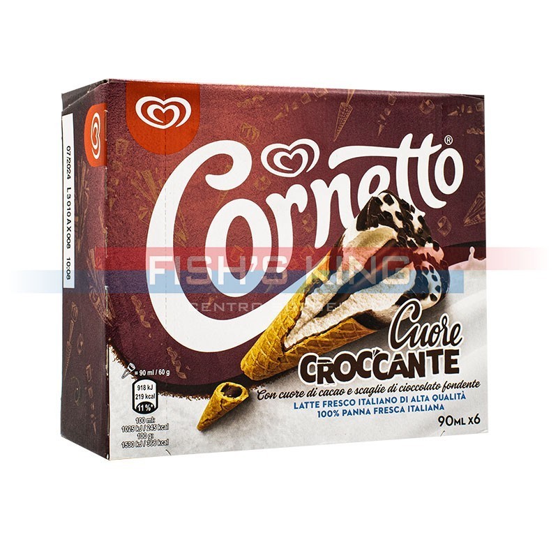 Cornetto Classico Cuore Croccante Confezione Con 6 Pezzi