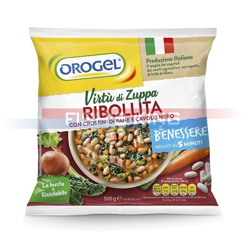 Zuppa Ribollita Surgelata Confezione Da 500 Gr