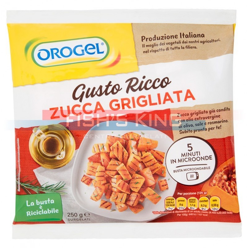 Zucca Grigliata Surgelata Confezione Da 250 Gr