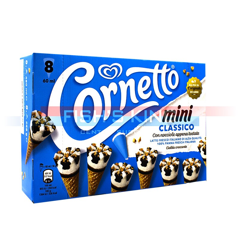 Cornetto Mini Confezione Da 8 Pezzi Per 480 Gr