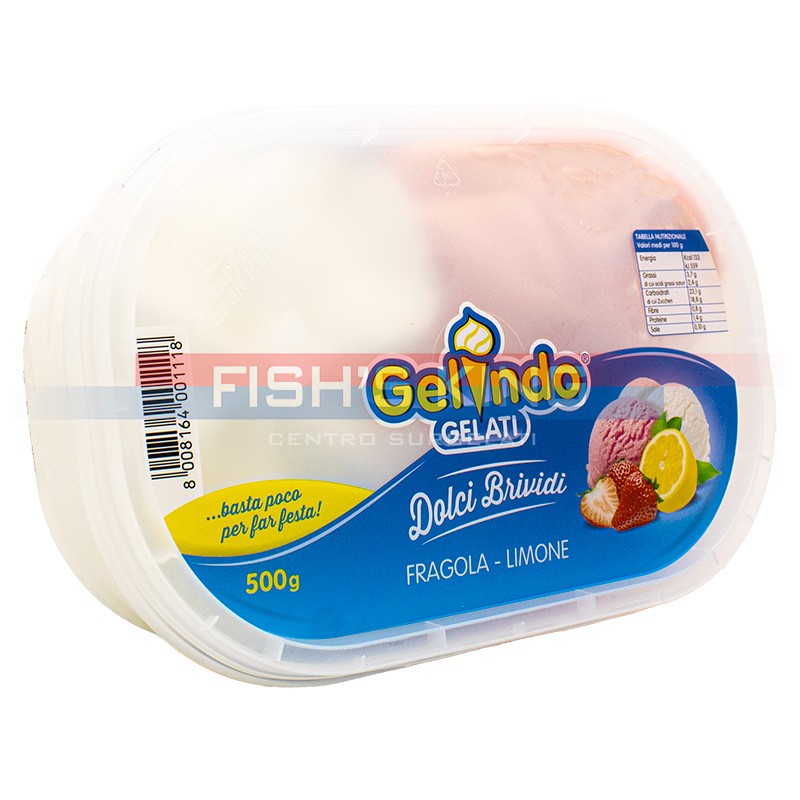 Gelato Fragola E Limone Confezione Da 500 Gr