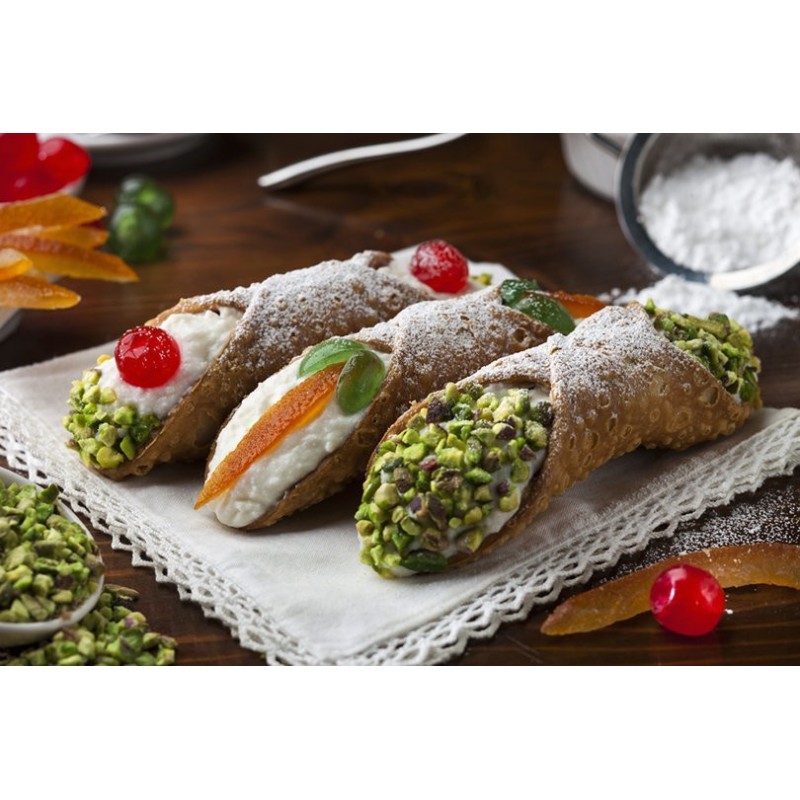 Cannoli Siciliani Ripieni Surgelati Confezione Con 4 Pezzi 2