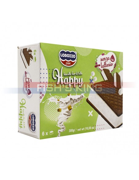 Gelato Biscotto Happy Senza Lattosio Confezione Da 6 Pezzi