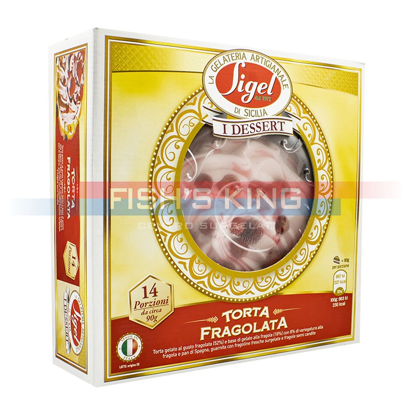 Torta Fragolata Surgelata Confezione Da 1,300 Kg