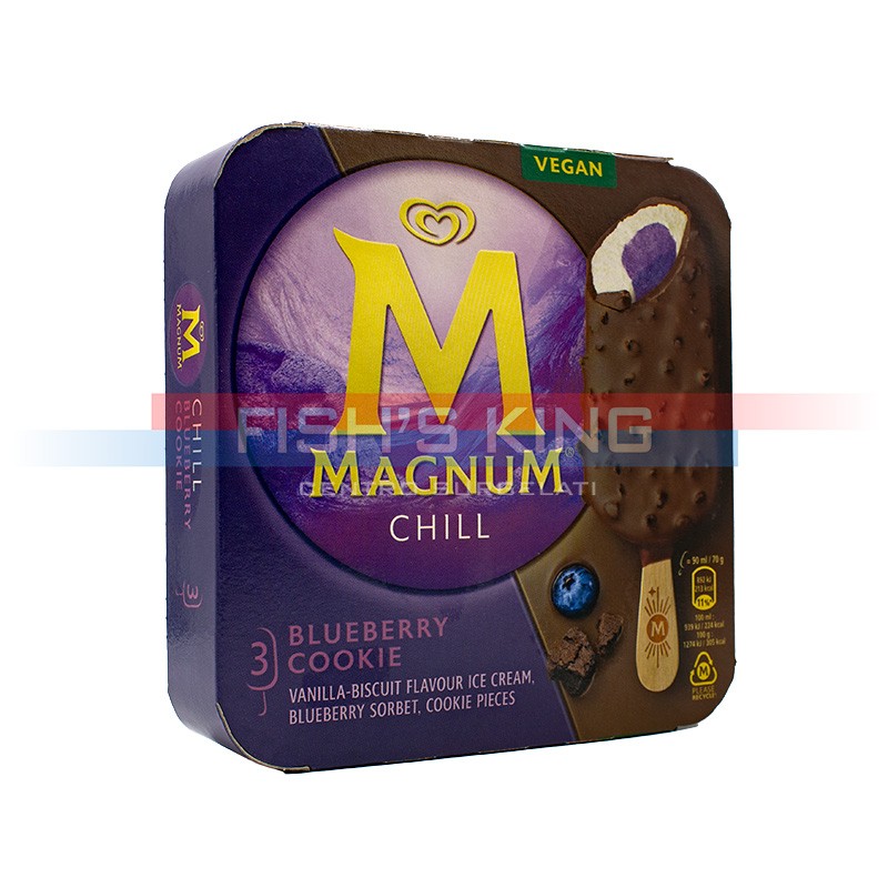 Magnum Vegano Chill Blueberry Confezione Da 3 Pezzi